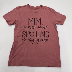 “Mimi Is My Name” Women’s Graphic T-Shirt Short Sleeve Grandma Top